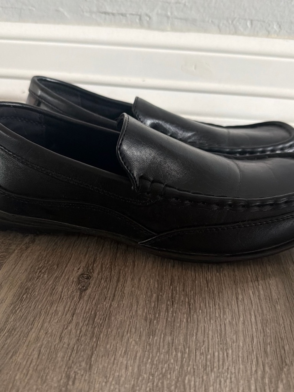 Deer Stags Black Kids' Slip-On Dress Loafers